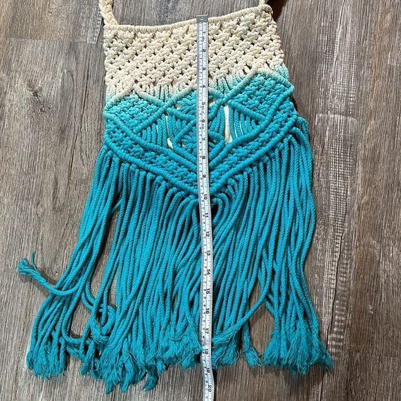 Mossimo Ombré Macrame fringe purse - Picture 4 of 5